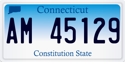 CT license plate AM45129