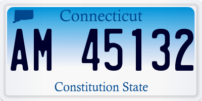 CT license plate AM45132