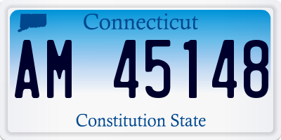 CT license plate AM45148