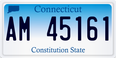 CT license plate AM45161