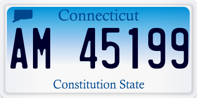 CT license plate AM45199