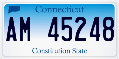 CT license plate AM45248