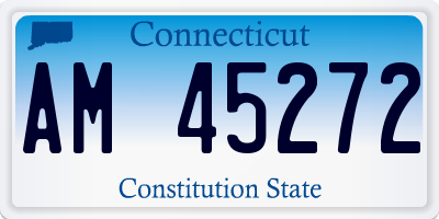 CT license plate AM45272