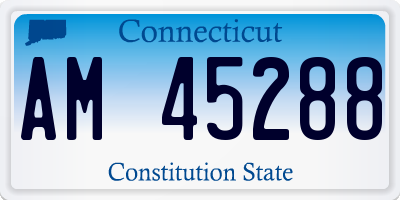 CT license plate AM45288