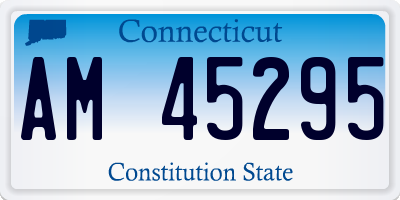 CT license plate AM45295
