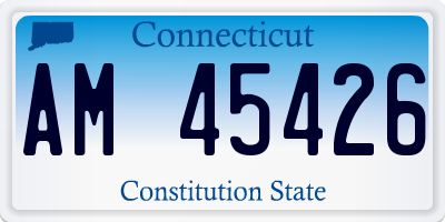 CT license plate AM45426