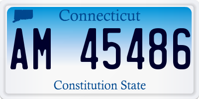 CT license plate AM45486
