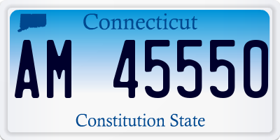 CT license plate AM45550