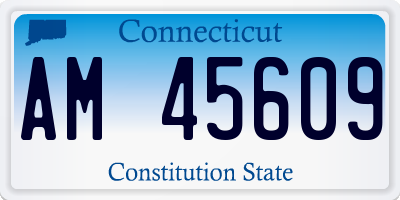 CT license plate AM45609