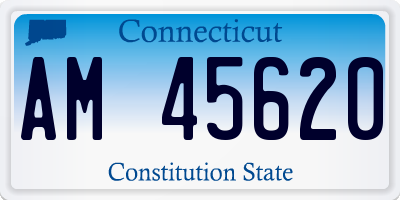 CT license plate AM45620