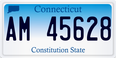 CT license plate AM45628