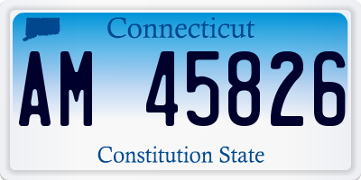 CT license plate AM45826