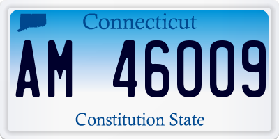 CT license plate AM46009