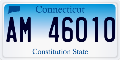 CT license plate AM46010