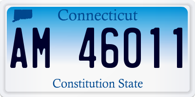 CT license plate AM46011