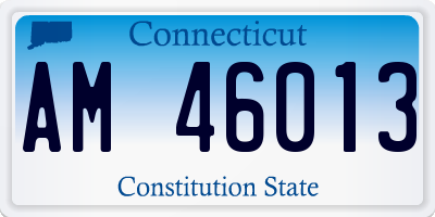 CT license plate AM46013
