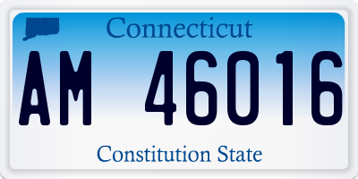 CT license plate AM46016