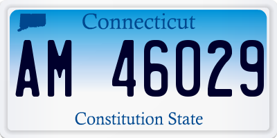CT license plate AM46029