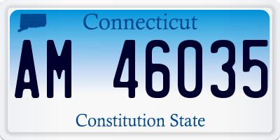 CT license plate AM46035