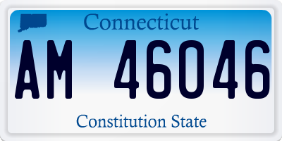 CT license plate AM46046