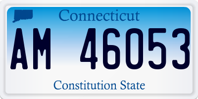 CT license plate AM46053