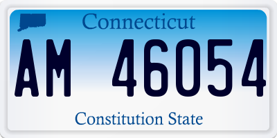 CT license plate AM46054