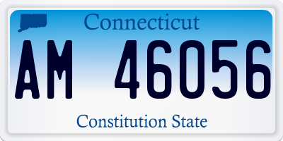 CT license plate AM46056
