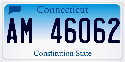 CT license plate AM46062