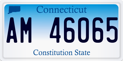 CT license plate AM46065