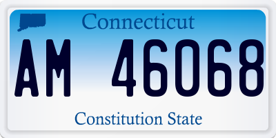 CT license plate AM46068