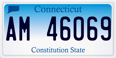 CT license plate AM46069