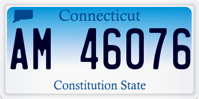CT license plate AM46076