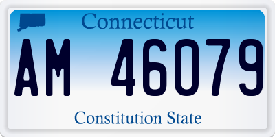 CT license plate AM46079