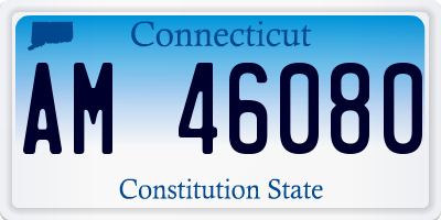 CT license plate AM46080