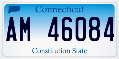 CT license plate AM46084