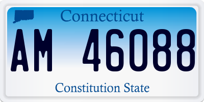 CT license plate AM46088