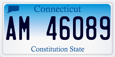 CT license plate AM46089