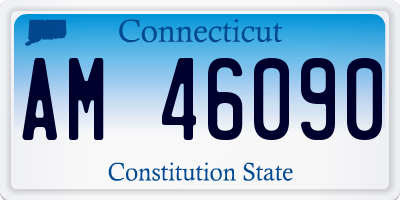 CT license plate AM46090