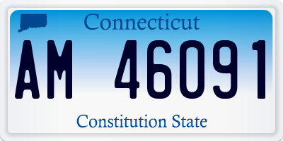 CT license plate AM46091