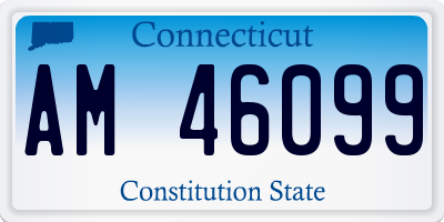 CT license plate AM46099