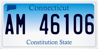CT license plate AM46106