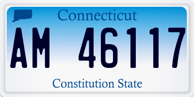 CT license plate AM46117