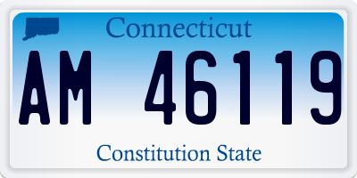 CT license plate AM46119