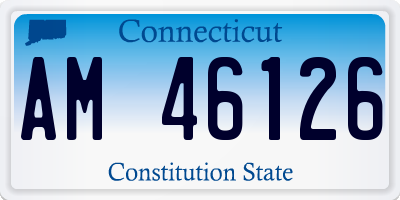 CT license plate AM46126