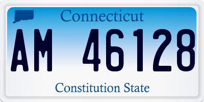 CT license plate AM46128