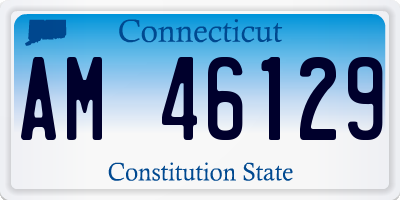 CT license plate AM46129