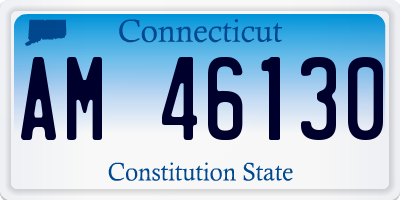 CT license plate AM46130