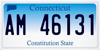 CT license plate AM46131