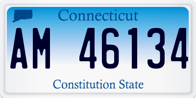 CT license plate AM46134