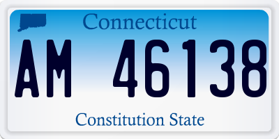 CT license plate AM46138
